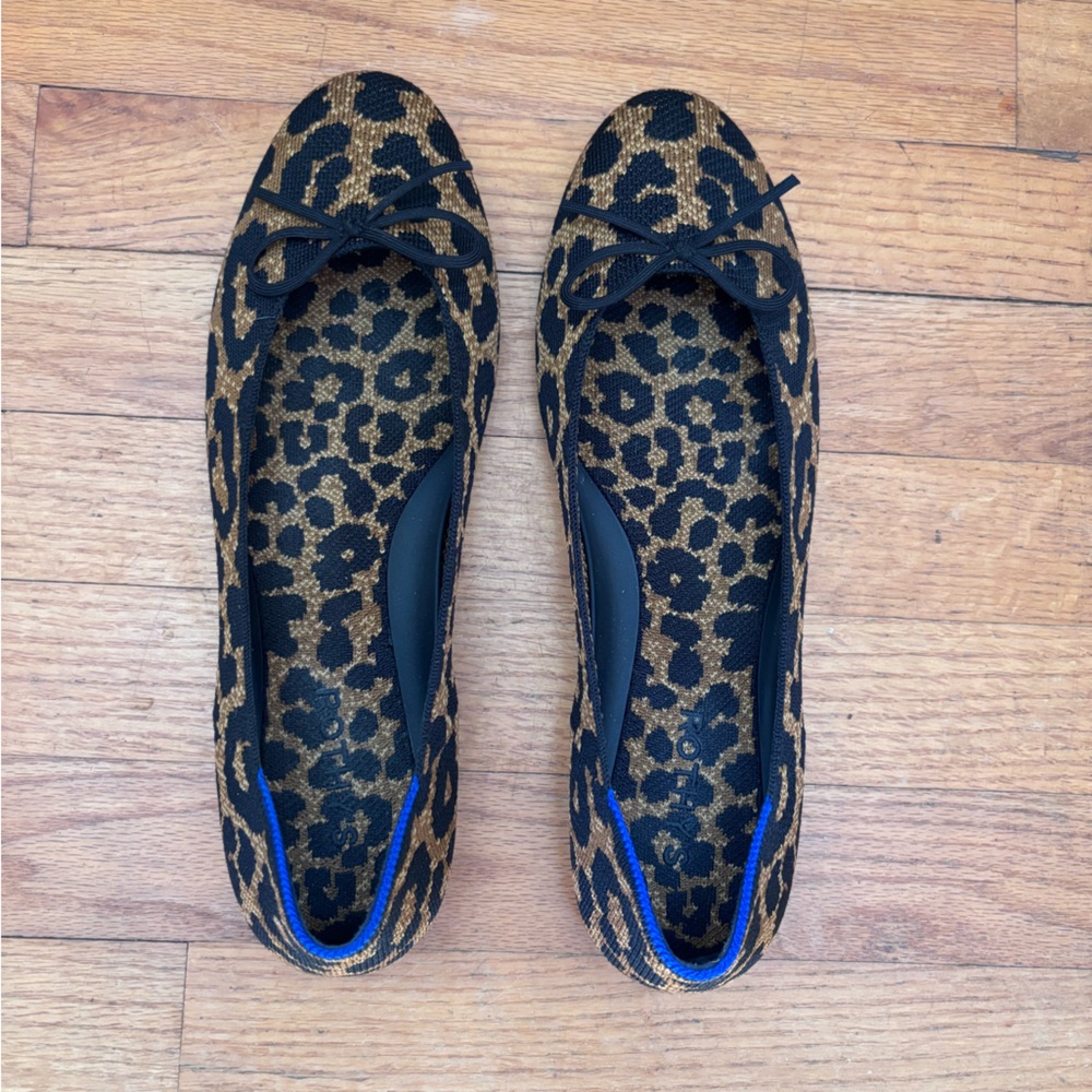 Rothy’s leopard print ballet flats size 11